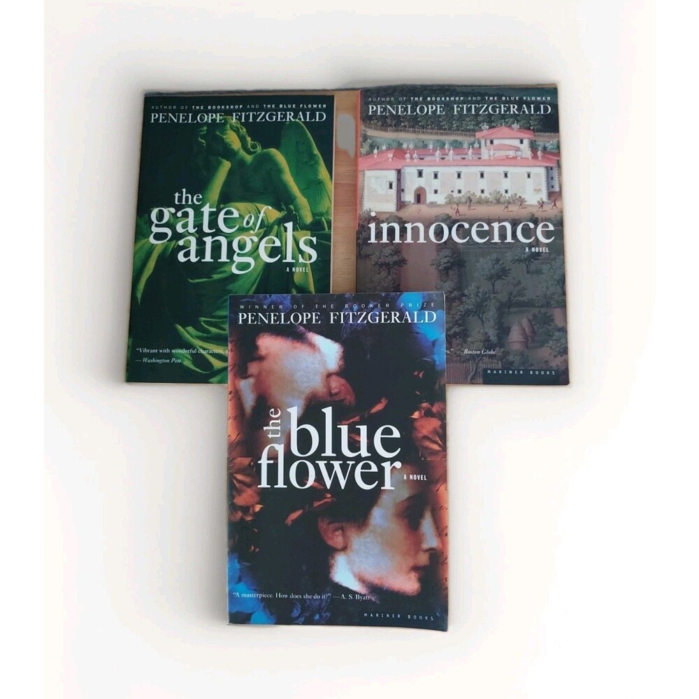 Lot Of 3 Fitzgerald, Penelope Books - Innocence - Gate Of Angels - Blue Flower